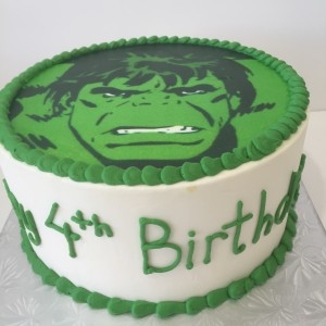 Hulk Birthday Cake