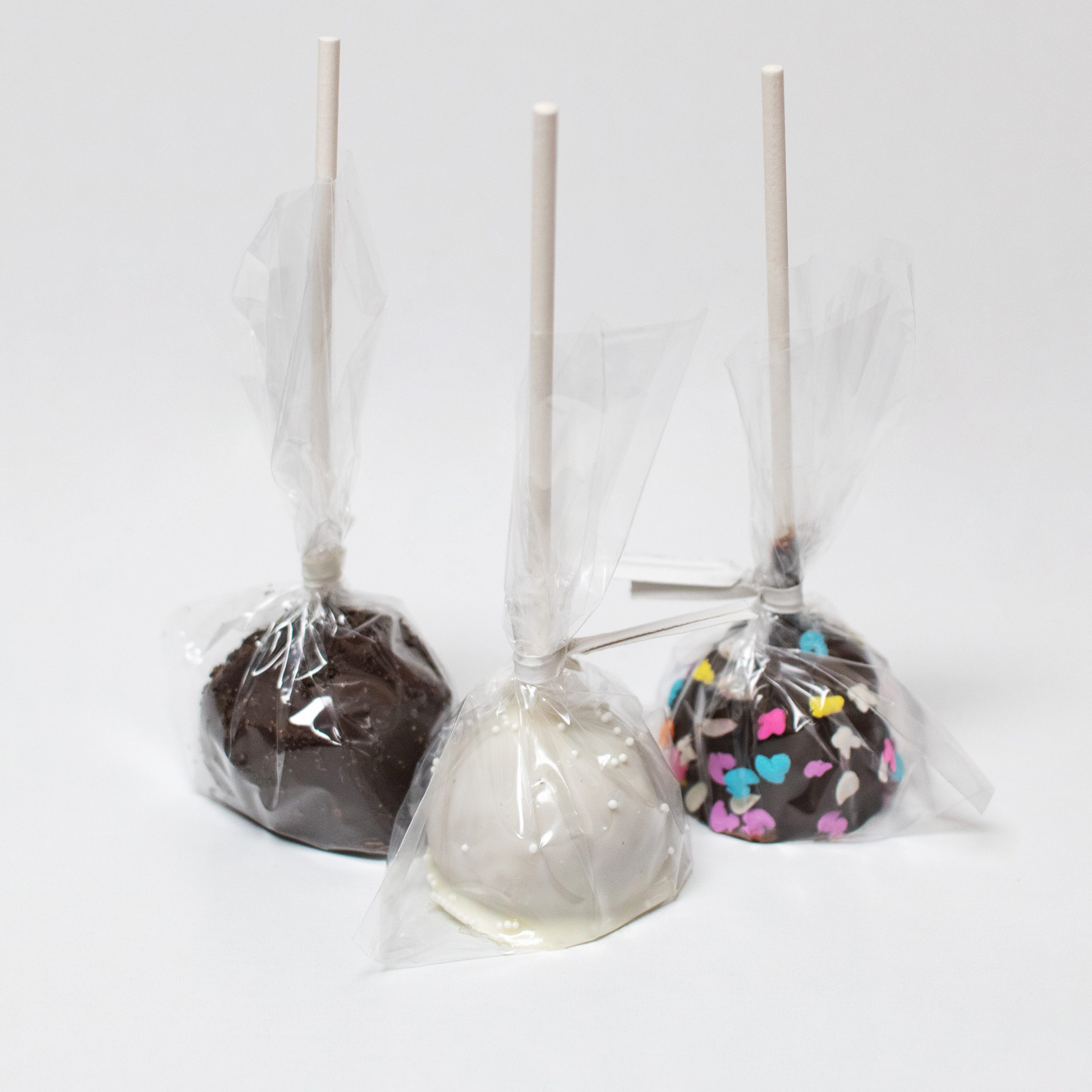 three different cakepops